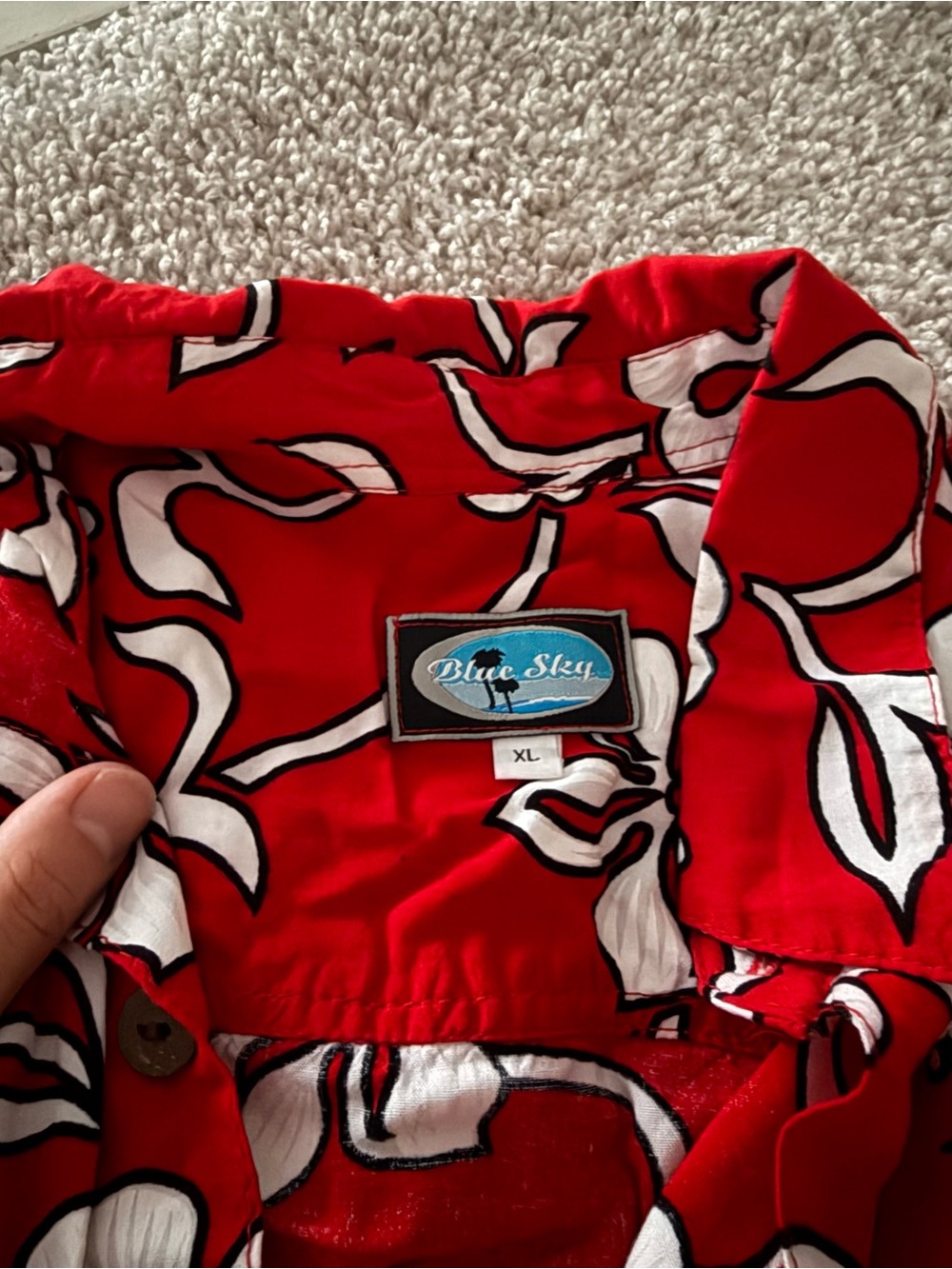 Stitch Baby Costume (6/9 mo) and XL Hawaiian Shirt - Picture 5 of 8